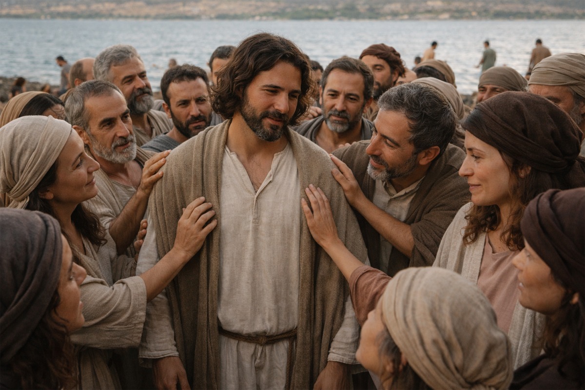 Cuando la multitud se acerca y Jesús permanece