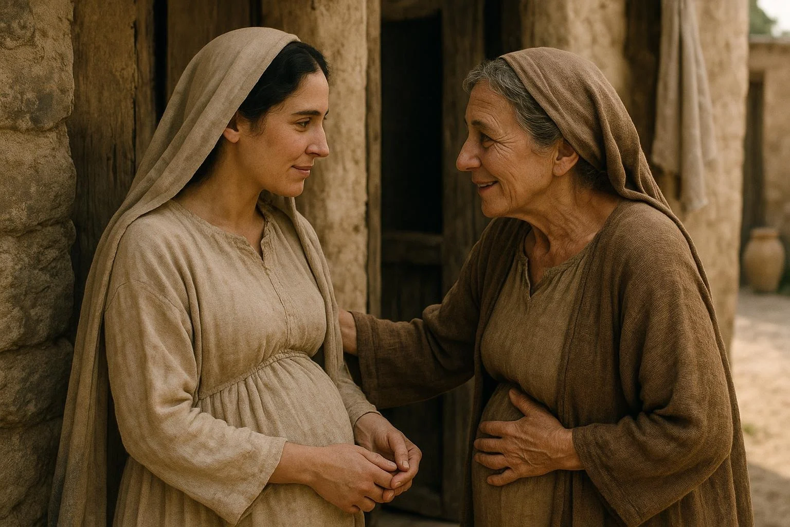 María visita a Isabel y nos enseña a llevar alegría